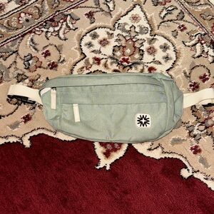 Green Waist Bag with Logo